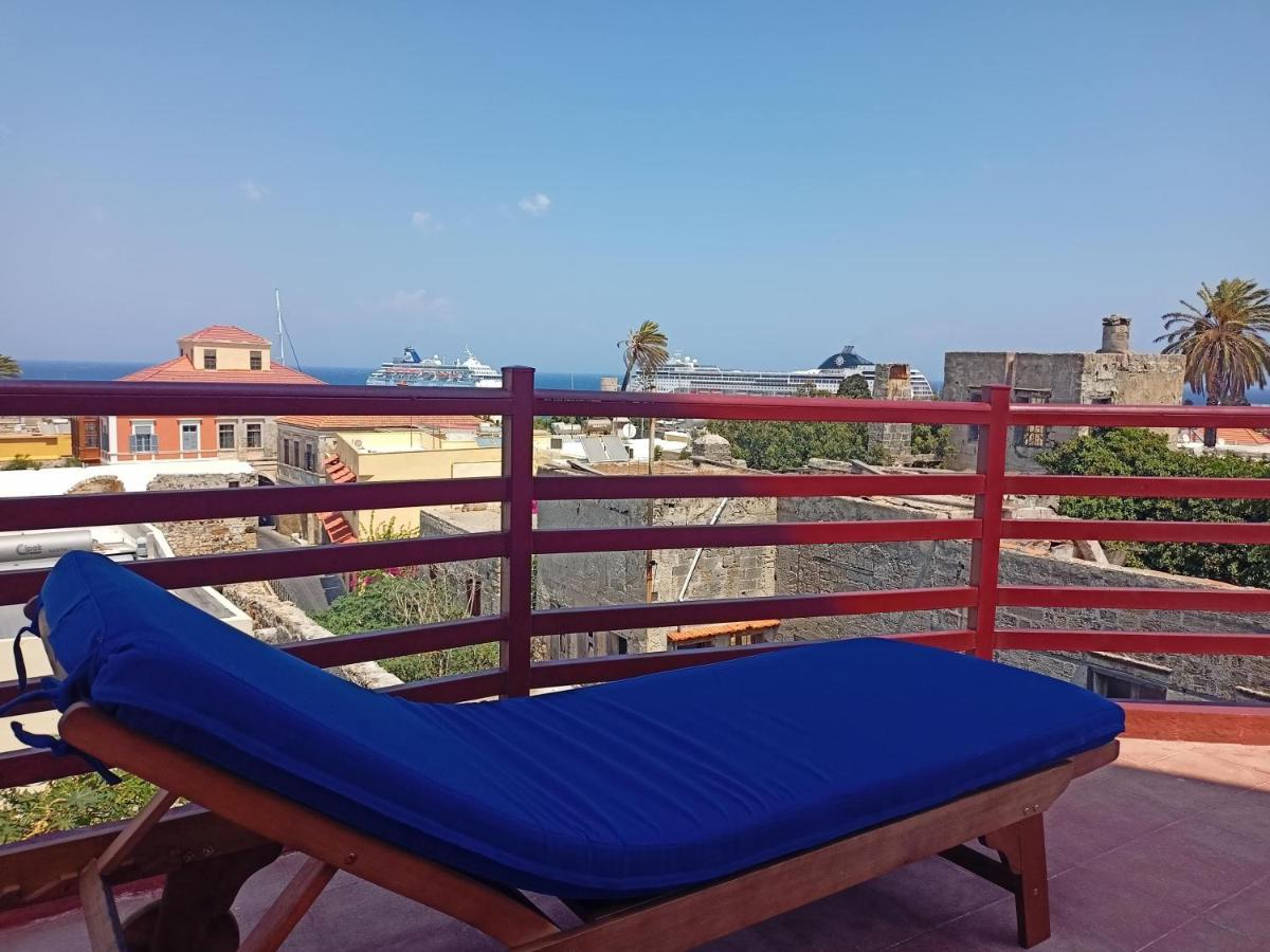 A Medieval Windmill Tower With Magnificent View Rhodes City Εξωτερικό φωτογραφία